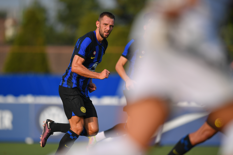 Lugano, Switzerland. 12 July 2022. Joaquin Correa of FC Internazionale in  action during the pre-season friendly football match between FC Lugano and  FC Internazionale. FC Internazionale won 4-1 over FC Lugano. Credit