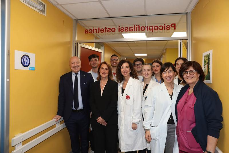 Inter finanzia il rinnovamente dello spazio dedicato ai corsi preparto dell'Ospedale dei Bambini Vittore Buzzi | Inter.it