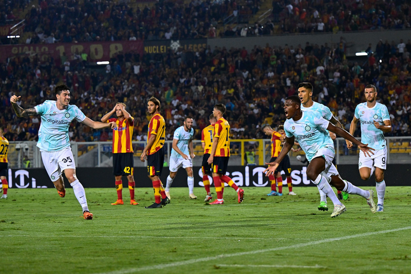 Francesco Di Mariano (US Lecce) celebrates for the championship