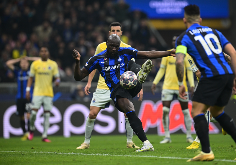 Milan, Italy - 22/02/2023, Henrikh Mkhitaryan (FC Inter) during the UEFA  Champions League, Round of 16, 1st leg football match between FC  Internazionale and FC Porto on February 22, 2023 at Giuseppe