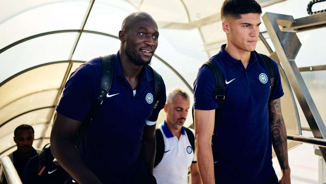 The Nerazzurri on their way to Lens Inter.it