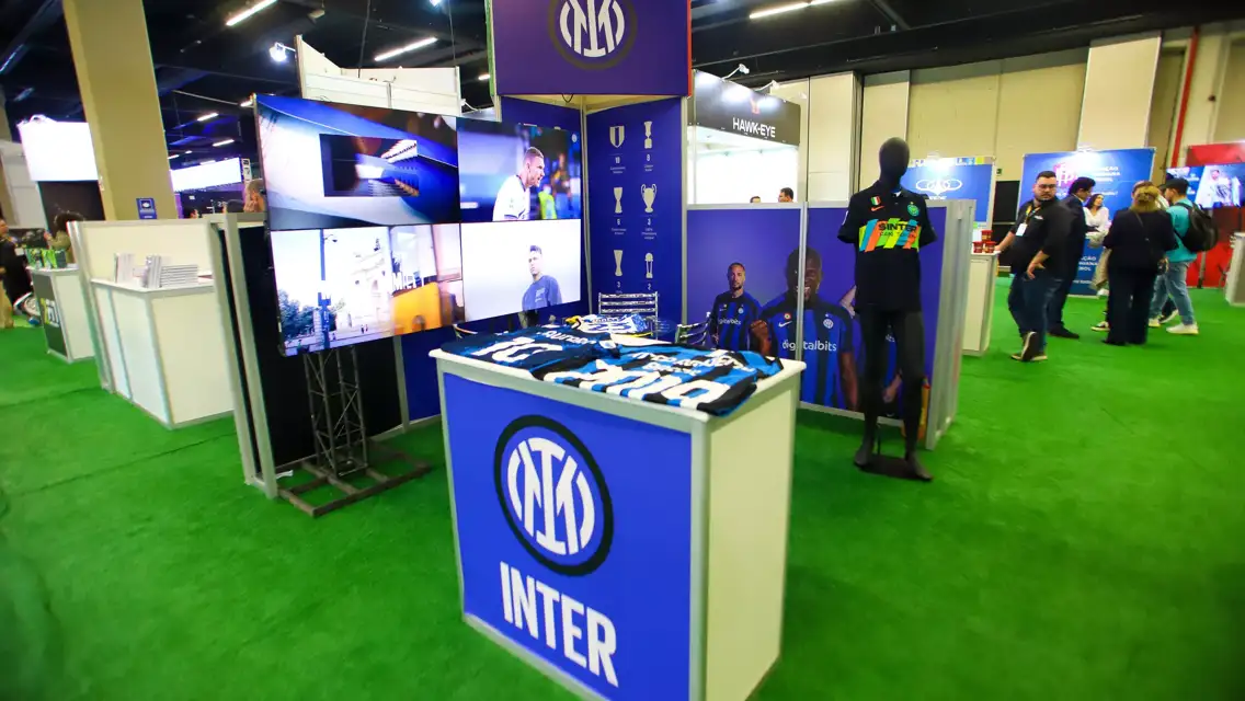 Inter Academy and Roberto Samaden at Brasil Futebol Expo 2022