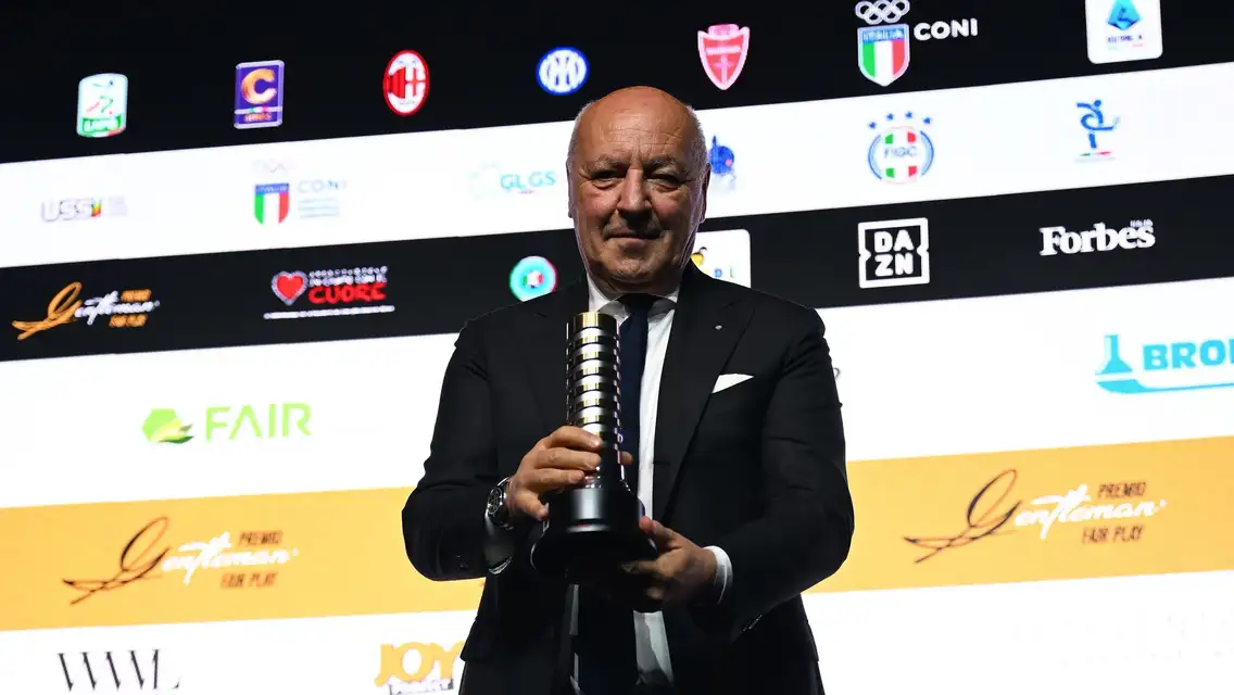 Inter protagonists at the Gentleman Fair Play Award
