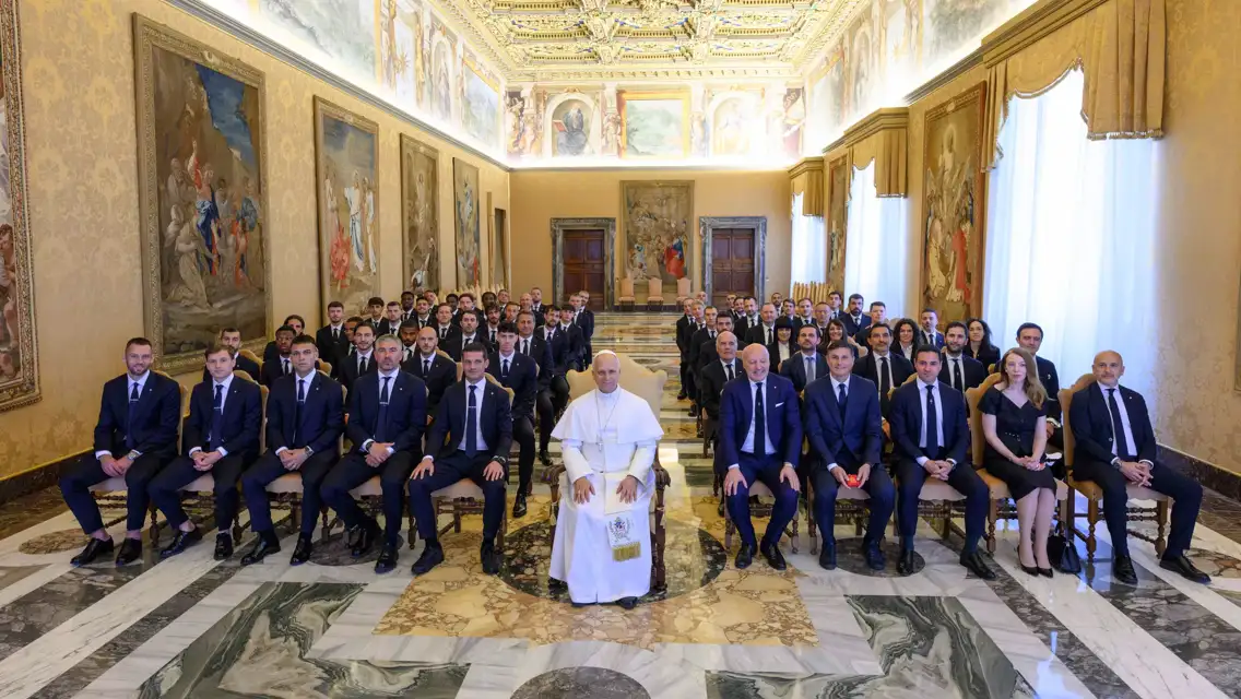 L'Inter ricevuta da Papa Leone XIV in Vaticano