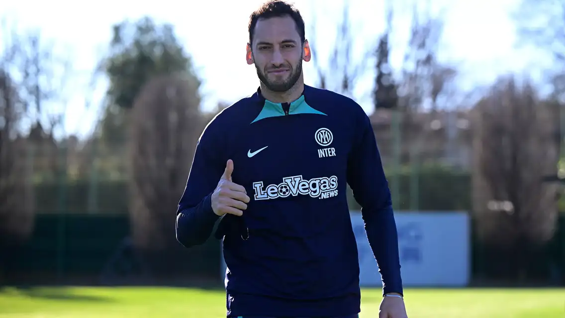 Inter training on the eve of the derby