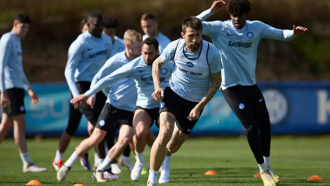 Nerazzurri in training ahead of Bologna vs. Inter
