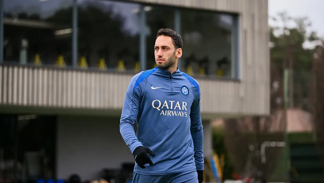 Inter training ahead of the derby