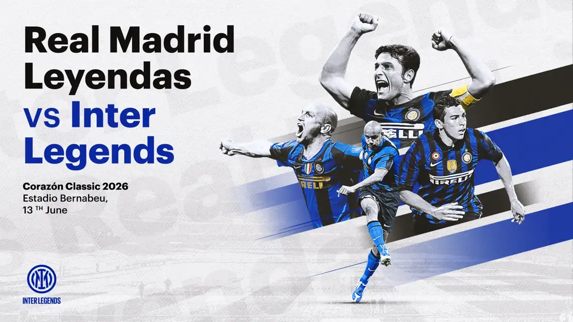 Inter Legends in action in Madrid for the Corazón Classic Match