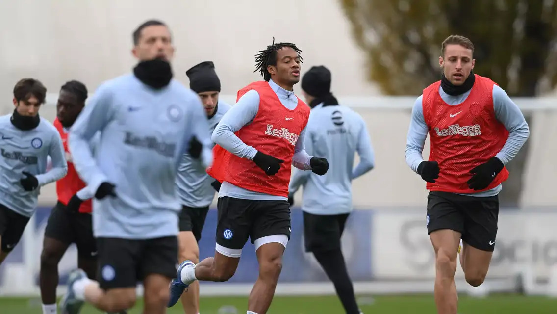 Hard at work ahead of Benfica vs. Inter
