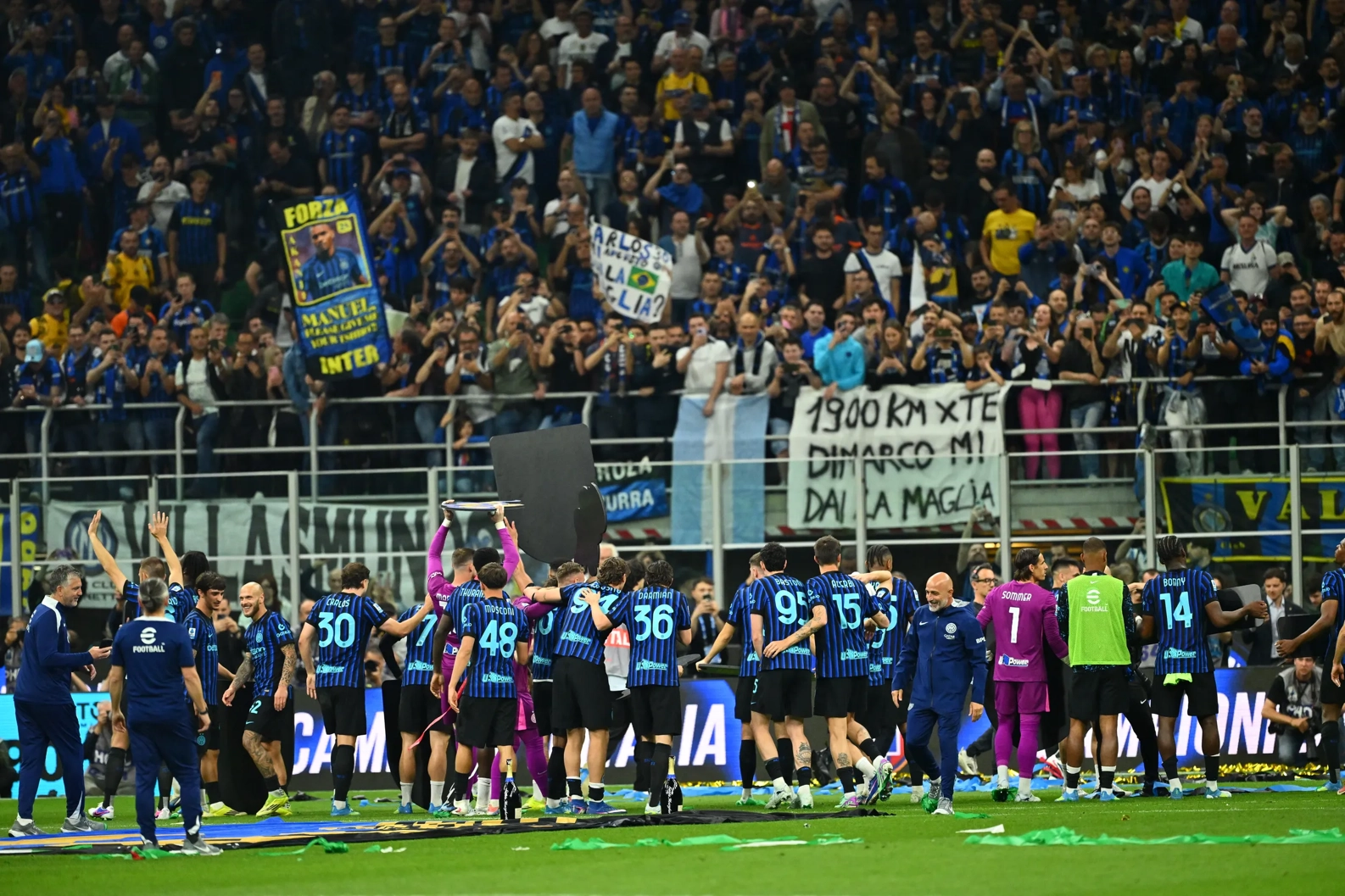 Inter Milan rayakan Scudetto usai taklukkan Parma