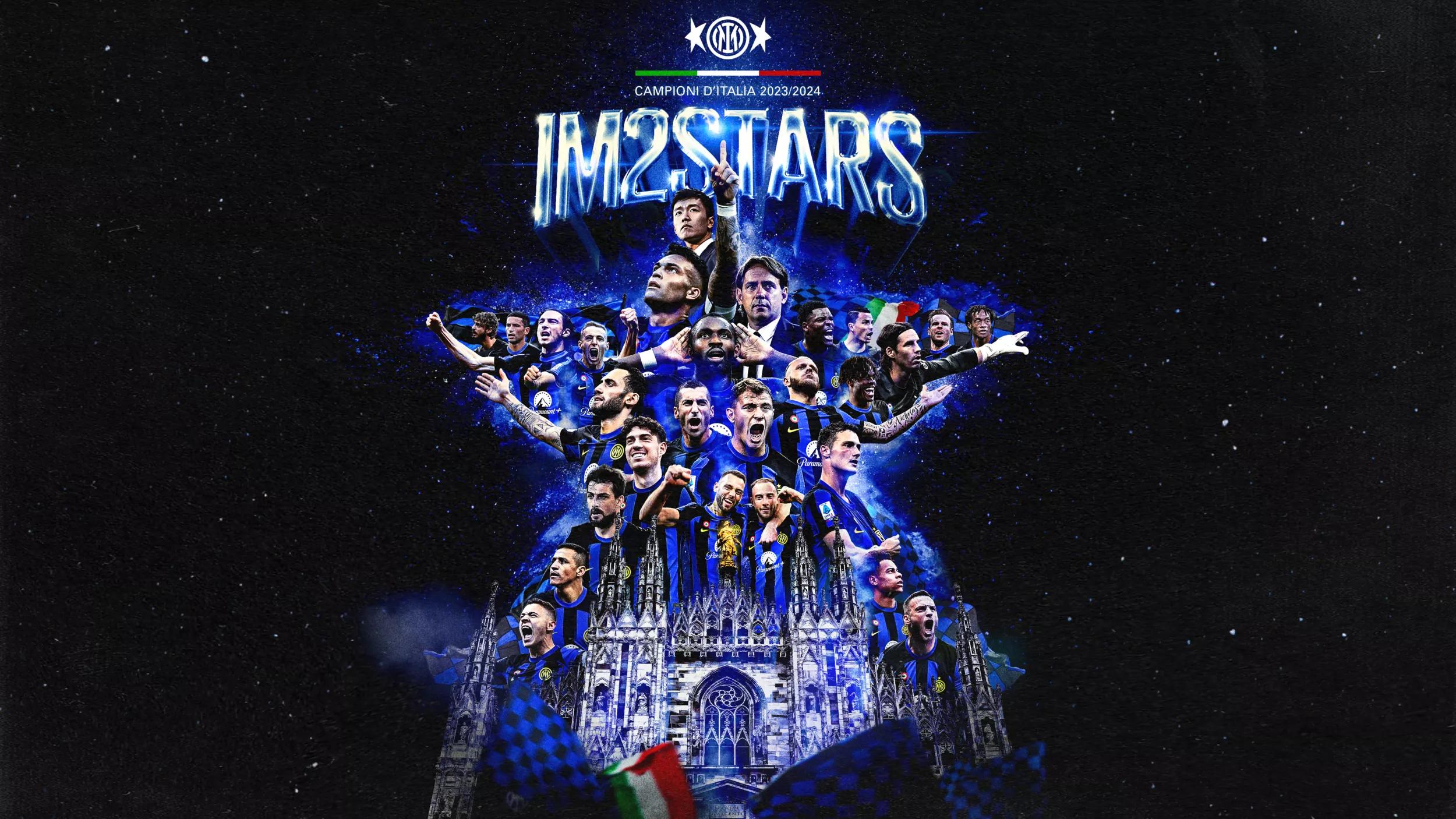 Maxi-poster Guerin Sportivo - Inter Champion D'Italie 17e Scudetto, 71x54 Cm