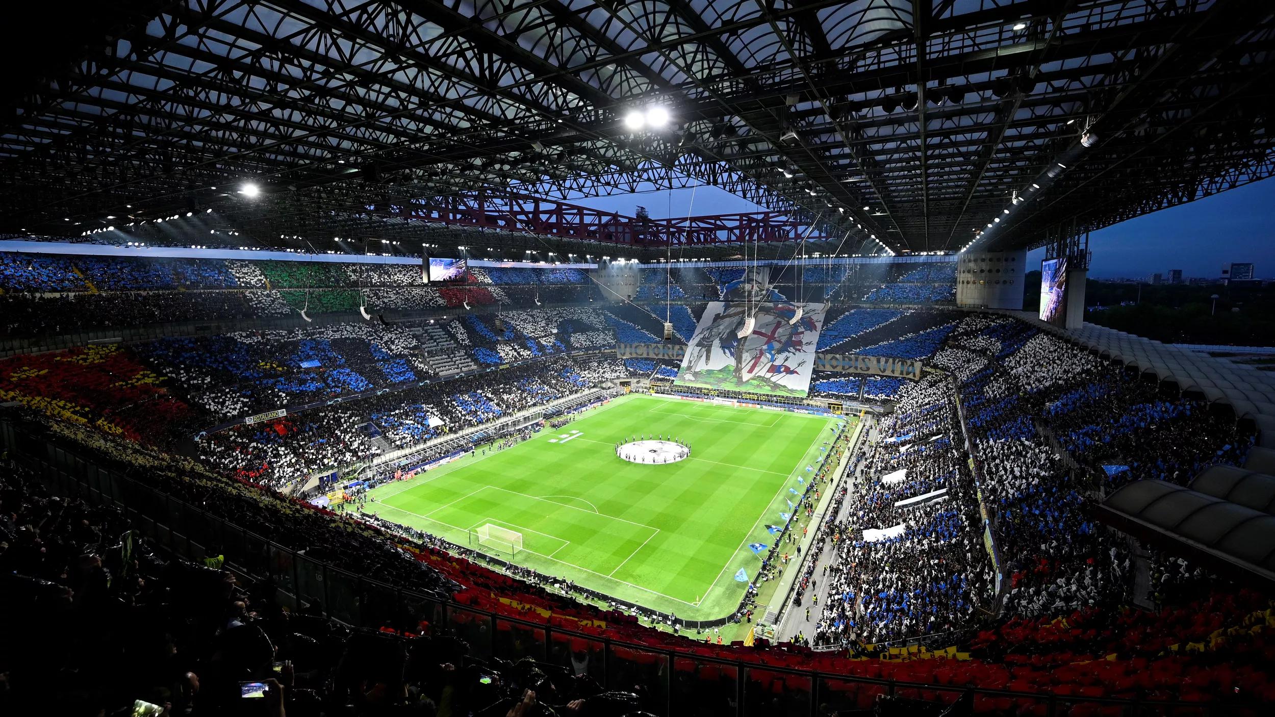 San Siro Nerazzurro: Video E Foto Della Coreografia Per Inter-Milan ...