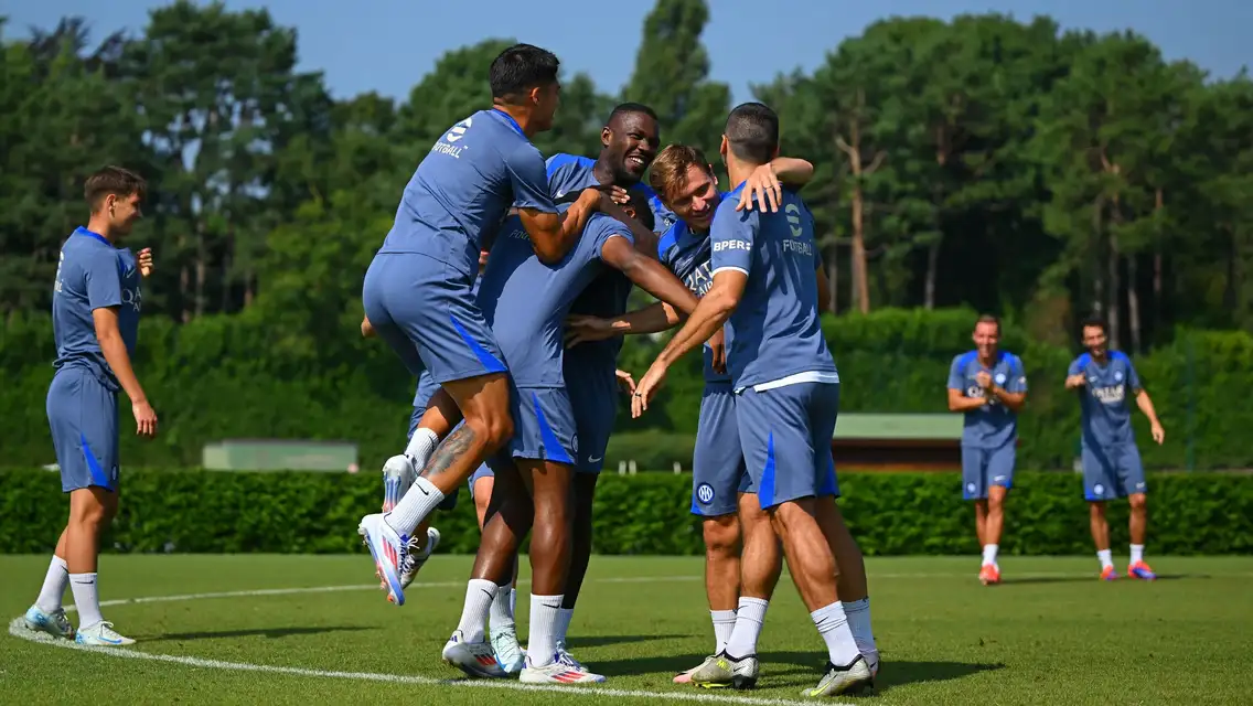 Eve of Chelsea vs. Inter: Nerazzurri in training