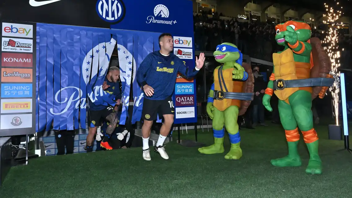 Special jersey and show at San Siro with the Ninja Turtles Inter.it