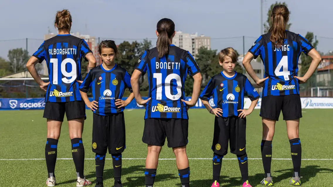 The special Inter Women jersey encouraging girls to believe in their dreams